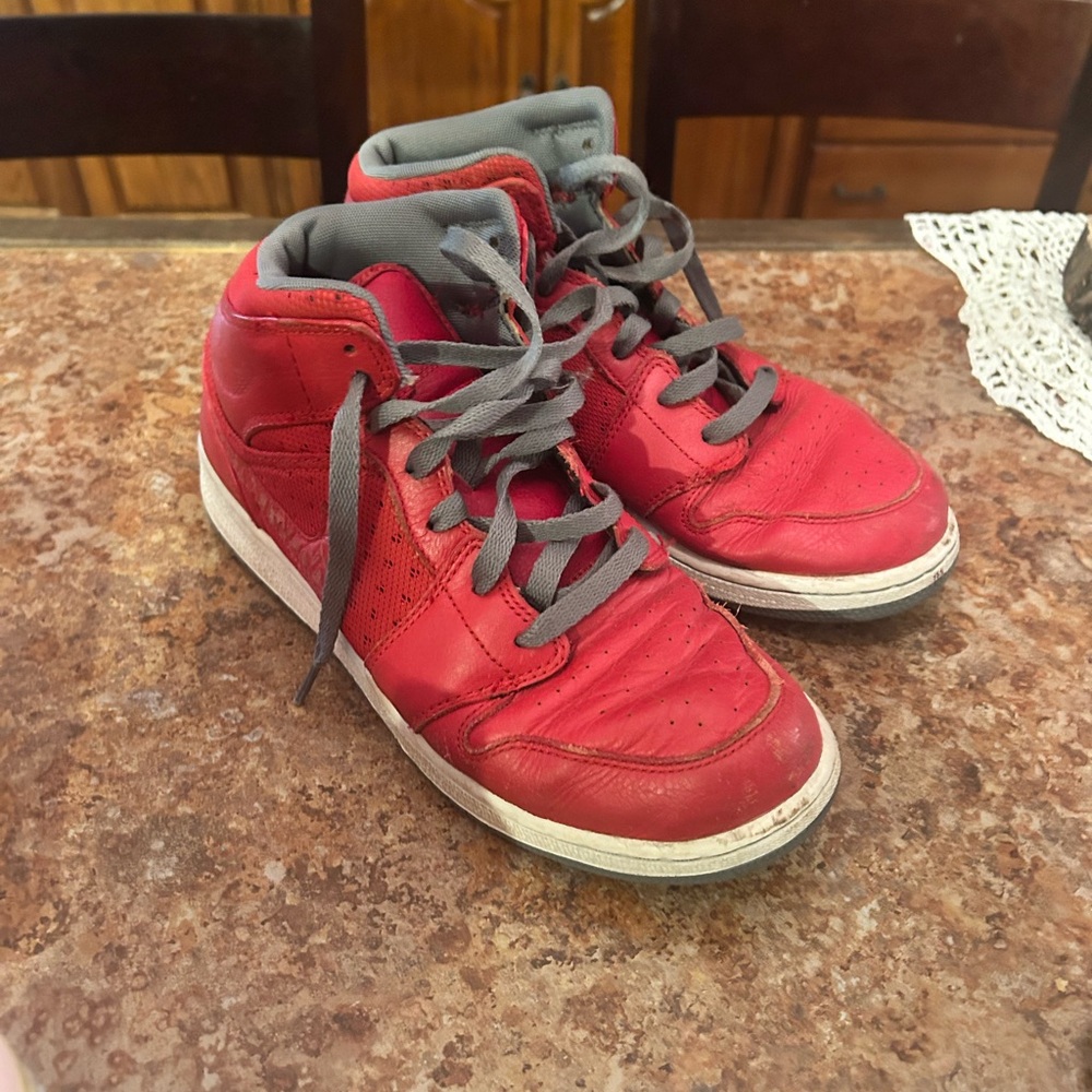 Nike Red High-Top Sneakers